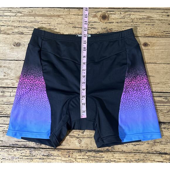 Coolrun Women’s Size XL Multicolored Padded Biker Shorts NWT - Picture 4 of 8